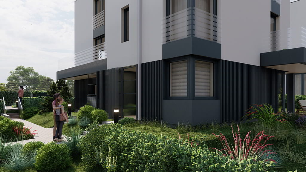 Widok wejścia do budynku AB od strony płn.-wsch.